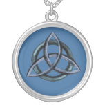 Triquetra (blau) selbst gestaltete halskette