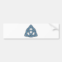 Triquetra Kreis-Blau Autoaufkleber