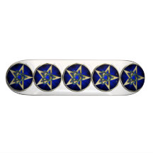 Triquetra Pentagram-Skateboard Bedrucktes Skateboard