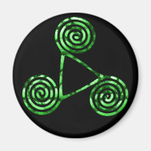 Triskele grün magnete