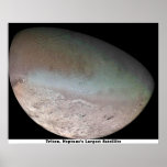 Triton, Neptun größter Satelitte Plakatdruck