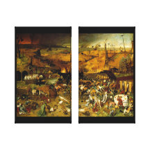 Triumph der Tod eingewickelten Leinwand Leinwand Druck