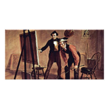 Triumph des Malers durch Berg William Sidney Photokarte