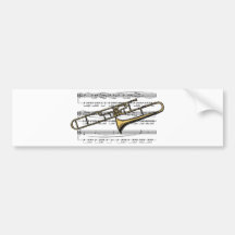 Trombone-Musical 14 B Autoaufkleber