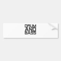 Trommel und Baß Autosticker