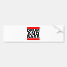 Trommel und Baß Autosticker