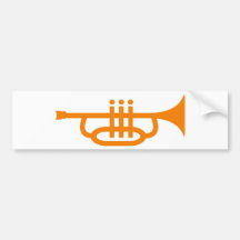 Trompete Auto Sticker