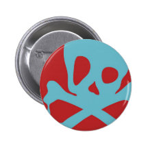 Tropfender Schädel Anstecknadelbutton