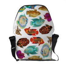 Tropische Aquarium-Fisch-Rickshaw-Bote-Tasche Kuriertasche