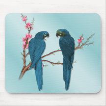 Tropische Papageien Mousepads