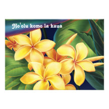 Tropische ParadiesPlumeria Luau Einladungen