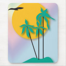 Tropische Szene Mousepad