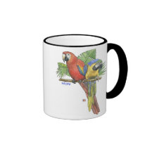 Tropischer Macaws-Becher Kaffeetasse