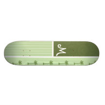 Tropisches Palme-Muster Personalisiertes Skateboarddeck