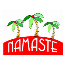 Tropisches Weihnachtsyoga Postkarten