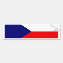 Tschechische Flagge Auto Aufkleber