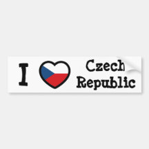 Tschechische Flagge Auto Sticker