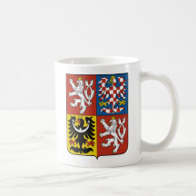 Tschechische Republik-Wappen Detail Kaffeehaferl