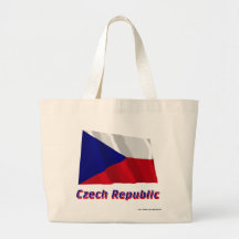 Tschechische Republik-wellenartig bewegende Flagge Leinentaschen