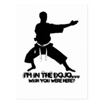 TSW bin ich im Dojo…, wünsche, dass Sie hier waren Postkarten