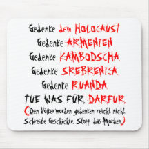 Tue war für Darfur Mauspad