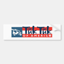 Tuk Tuk von Amerika-Logo Autosticker