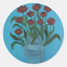 tulipiere runde aufkleber