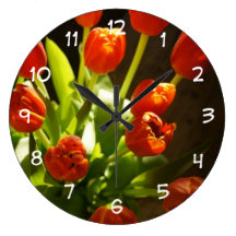 Tulpe-BlumenWanduhr