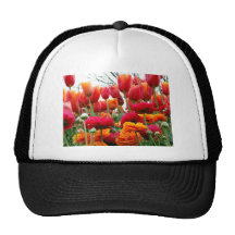 Tulpe-Mohnblumen-Tanz Baseballkappen