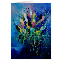 Tulpen 45 grußkarte
