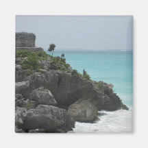 Tulum-Ruine-Magnet Kühlschrankmagnet
