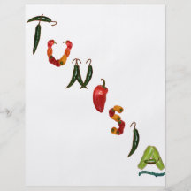 Tunesien-Chili-Paprikaschoten Vollfarbige Flyer