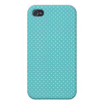 Tupfenstift punktiert girly schickes tiffany blaue iPhone 4/4S cover