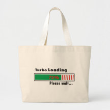 Turbo, der bitte lädt, warten tasche