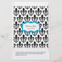 Türkis der Süßigkeits-Bar-Verpackungs-| New Orlean Personalisierte Flyer