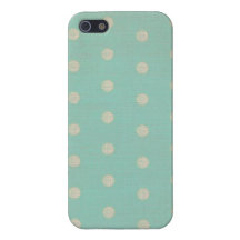 Türkis-Grungy niedliche Polka-Punkte iPhone 5 Hülle