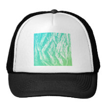 Türkis-Muster Trucker Mützen
