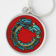 Türkis Quetzalcoatl Schlüsselanhänger