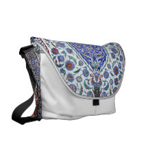 Türkische Blumenfliesen Kurier Tasche
