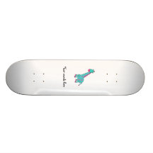 Türkisgiraffe mit dem rosa Haar Personalisierte Decks
