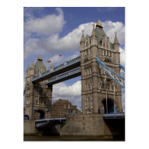 Turm-Brücke in London England Postkarte