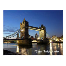 Turm-Brücke London Postkarte