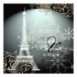 Turm PixDezines Hiver à Paris /Eiffel + Wirbel Personalisierte Ankündigung