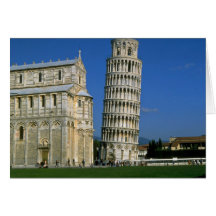 Turm von Pisa, Italien Grußkarten