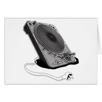 Turntable-Stecker - DJ-Musik-Plattform-städtischer karten