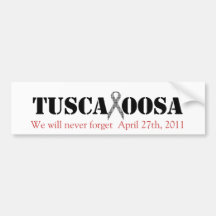 Tuscaloosa mit Hahnentrittmuster-Stützband Auto Sticker