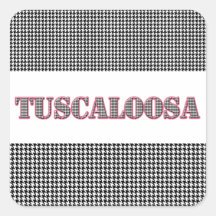 Tuscaloosa rote Kontur (durch Magnesium Dezigns) Stickers