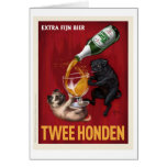 Twee Honden Grußkarte