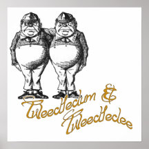 Tweedledum u. Tweedledee Plakat