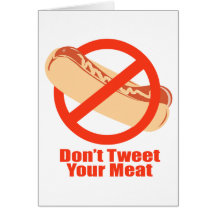 Tweet nicht Ihr Fleisch Karten